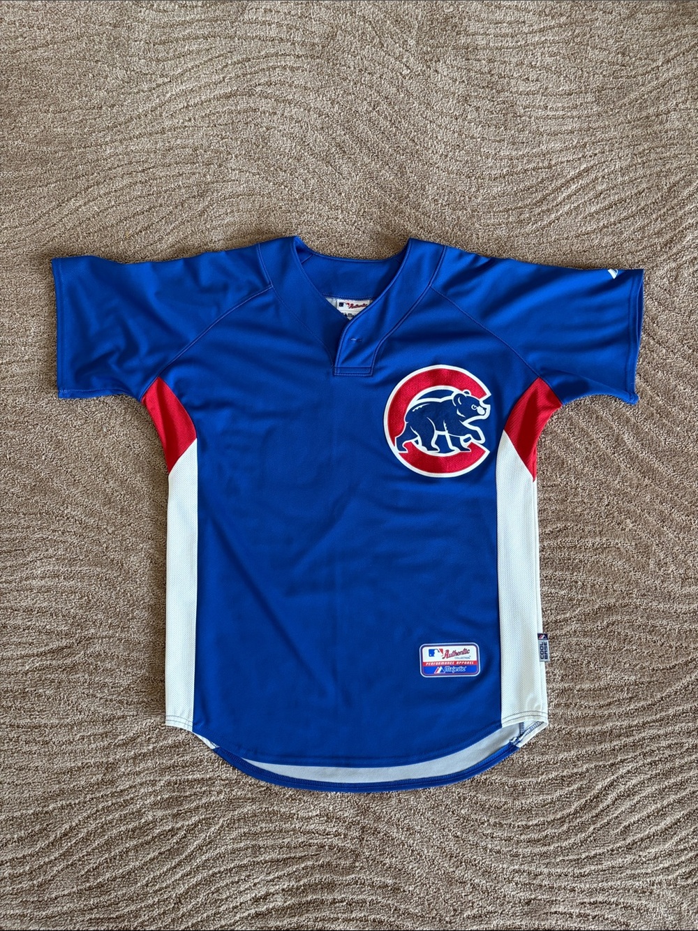 Chicago Cubs Womens Blue Short-Sleeve Baseball Jersey - Majestic